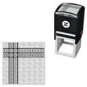 パレスチナ抵抗パターンのケフィエ記号 セルフインキングスタンプ (インサイチュ)