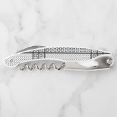 パレスチナ抵抗パターンのケフィエ記号 ソムリエナイフ (裏面)