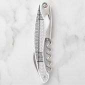 パレスチナ抵抗パターンのケフィエ記号 ソムリエナイフ (裏面)