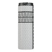 パレスチナ抵抗パターンのケフィエ記号 タンブラー (裏面)