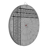 パレスチナ抵抗パターンのケフィエ記号 ダーツボード (正面左)