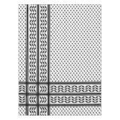 パレスチナ抵抗パターンのケフィエ記号 テーブルクロス (正面)