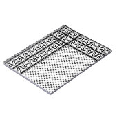 パレスチナ抵抗パターンのケフィエ記号 ノートブック (左側)