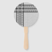 パレスチナ抵抗パターンのケフィエ記号 ハンドファン (裏面)