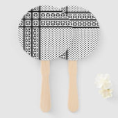 パレスチナ抵抗パターンのケフィエ記号 ハンドファン (正面&裏面)