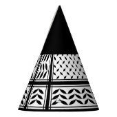 パレスチナ抵抗パターンのケフィエ記号 パーティーハット (左)