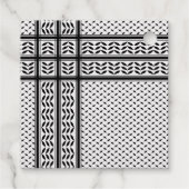 パレスチナ抵抗パターンのケフィエ記号 フェイバータグ (裏面)