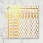 パレスチナ抵抗パターンのケフィエ記号 フェイバータグ (正面)