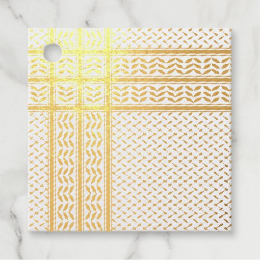 パレスチナ抵抗パターンのケフィエ記号 フェイバータグ (正面)