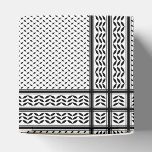 パレスチナ抵抗パターンのケフィエ記号 フェイバーボックス (上部)