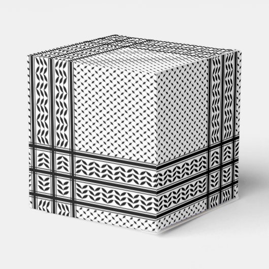 パレスチナ抵抗パターンのケフィエ記号 フェイバーボックス (裏面サイド)