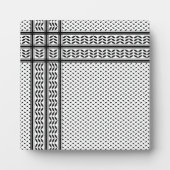 パレスチナ抵抗パターンのケフィエ記号 フォトプラーク (正面)