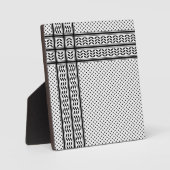 パレスチナ抵抗パターンのケフィエ記号 フォトプラーク (正面)