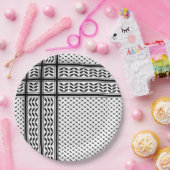 パレスチナ抵抗パターンのケフィエ記号 ペーパープレート (パーティー)