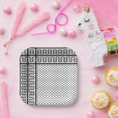 パレスチナ抵抗パターンのケフィエ記号 ペーパープレート (パーティー)