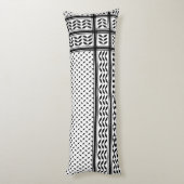 パレスチナ抵抗パターンのケフィエ記号 ボディピロー (裏面 (縦))