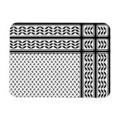 パレスチナ抵抗パターンのケフィエ記号 マグネット (横)