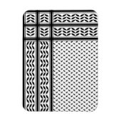 パレスチナ抵抗パターンのケフィエ記号 マグネット (縦)