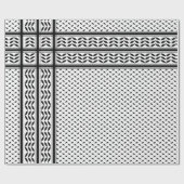 パレスチナ抵抗パターンのケフィエ記号 ラッピングペーパー (フラット)