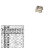 パレスチナ抵抗パターンのケフィエ記号 ラバースタンプ (押印)