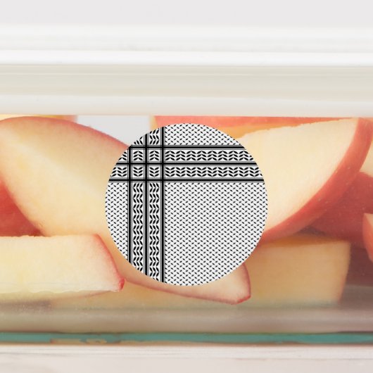 パレスチナ抵抗パターンのケフィエ記号 ラベル (貼付)