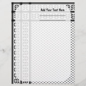 パレスチナ抵抗パターンのケフィエ記号 レターヘッド (正面)
