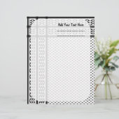 パレスチナ抵抗パターンのケフィエ記号 レターヘッド (スタンド正面)