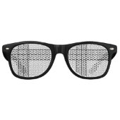 パレスチナ抵抗パターンのケフィエ記号 レトロサングラス (正面)