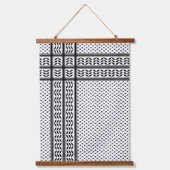 パレスチナ抵抗パターンのケフィエ記号 吊り下げ型タペストリー (正面)