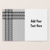 パレスチナ抵抗パターンのケフィエ記号 箔カード (内部)