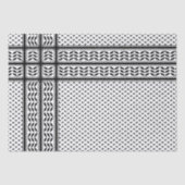 パレスチナ抵抗パターンのケフィエ記号 薄葉紙 (正面)