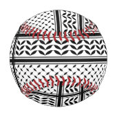 パレスチナ抵抗パターンのケフィエ記号 野球ボール (正面)