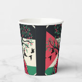 パレスチナ文化パレスティナスイオリーブ 紙コップ (左)