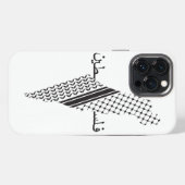 パレスチナ柄ケフィーヤ iPhoneケース (裏面横)