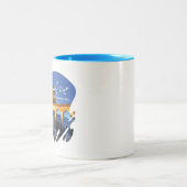 パレスチナ私たちの目はあなた離れに日々 ツートーンマグカップ (中央)