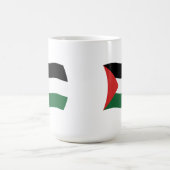 パレスチナ自治政府の国旗のマグカップ コーヒーマグカップ (中央)