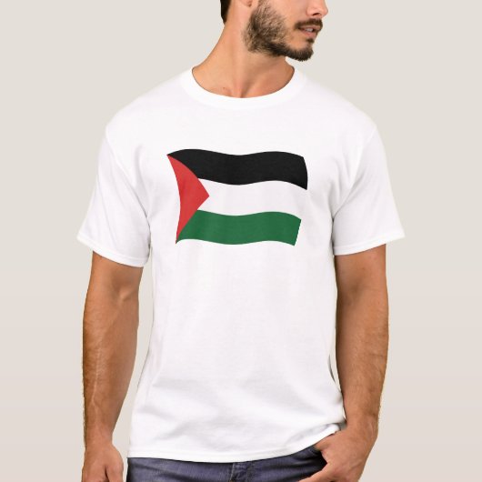 パレスチナ自治政府の旗のTシャツ Tシャツ (正面)