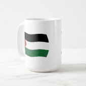 パレスチナ自治政府の旗マグカップ コーヒーマグカップ (正面左)