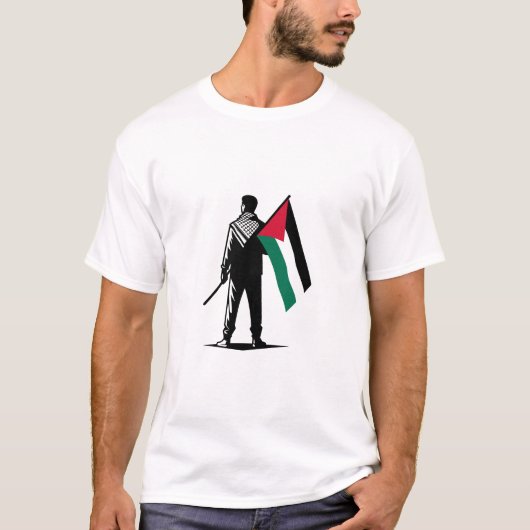 パレスチナ自由を願う|人権サポートTシャツ Tシャツ (正面)