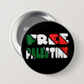 パレスチナ自由ガザ抵抗 缶バッジ (正面&裏面)