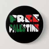 パレスチナ自由ガザ抵抗 缶バッジ (正面)