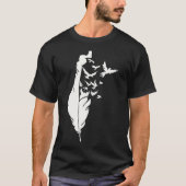 パレスチナ自由羽のマップ – 白 Tシャツ (正面)