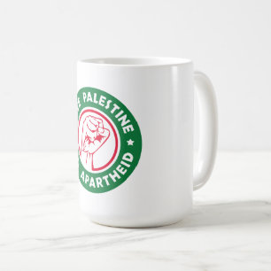 パレスチナ自由 アパルトヘイト終結 コーヒーマグカップ