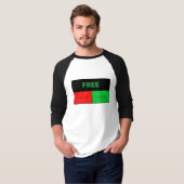 パレスチナ自由 ガザジェノサイド Tシャツ (正面フル)