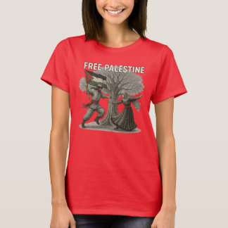 パレスチナ自由 女性用Tシャツ - 強さと根源 Tシャツ