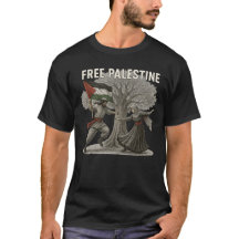 パレスチナ自由Tシャツ – 自由の根