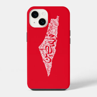 パレスチナ解放地図とパレスチナ旗 فلسطين iPhone 14ケース