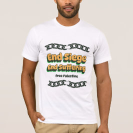 パレスチナ解放 ガザ包囲・苦しみを終わらせろ Tシャツ