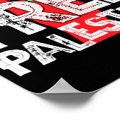 パレスチナ解放 パレスチナ愛国 停戦Tシャツ ポスター (角)