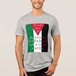 パレスチナ解放Tシャツ - ガザを救えTシャツ トライブレンドTシャツ